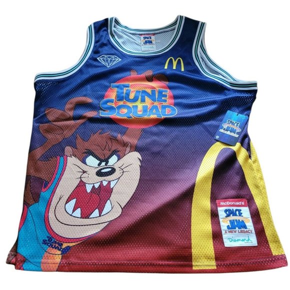 Space Jam A New Legacy McDonald's Diamond Supply Co. Tasmanian Devil TAZ Jersey - Picture 1 of 12